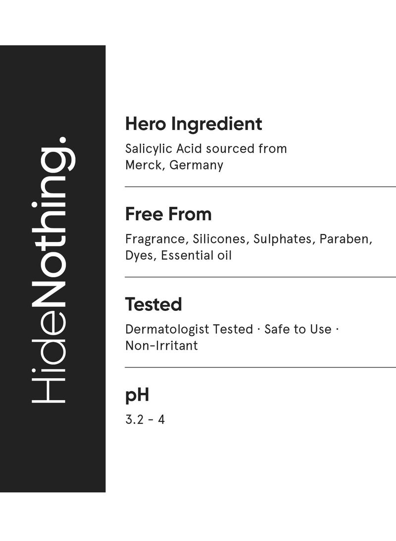 MINIMALIST Minimalist 2% Salicylic Acid Serum For Acne, Blackheads & Open Pores | Reduces Excess Oil & Bumpy Texture | BHA Based Exfoliant for Acne Prone or Oily Skin  - Image 5