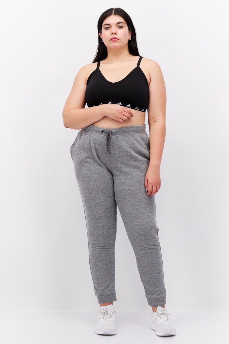 Adidas Women Brand Logo Non Padded Sports Bra, Black - Image 3