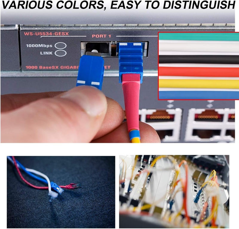 Young4us 6 Pack 3/4'' Heat Shrink Tube 3:1 Adhesive-Lined Heat Shrinkable Tubing 6 Color 1.3Ft - Image 5