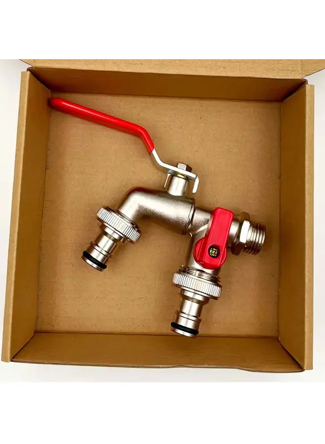 Single Outlet Heavy Duty Metal Garden Faucet For Outdoor Watering System - Image 5