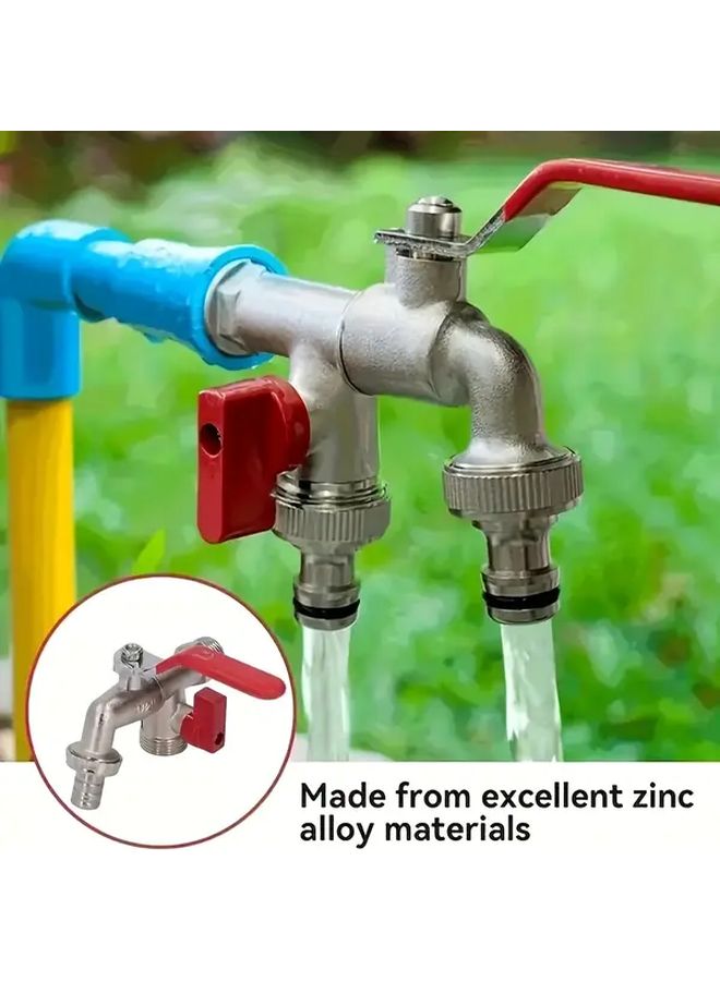 Single Outlet Heavy Duty Metal Garden Faucet For Outdoor Watering System - Image 3