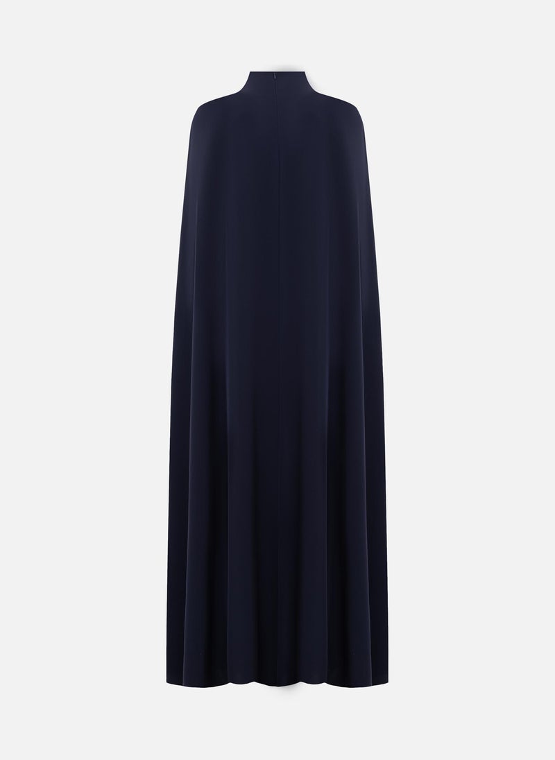 Lichi Fitted maxi dress with floor-length cape - Image 3