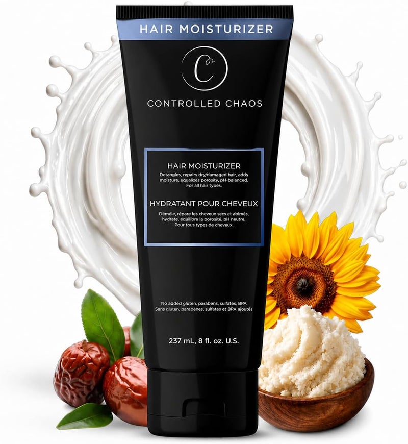 Controlled Chaos Hair Moisturizer for Curly Hair  Paraben & Sulfate Free Moisturizes & Defines Extra Dry Wavy Coily & Coarse Hair  8 oz - Image 1