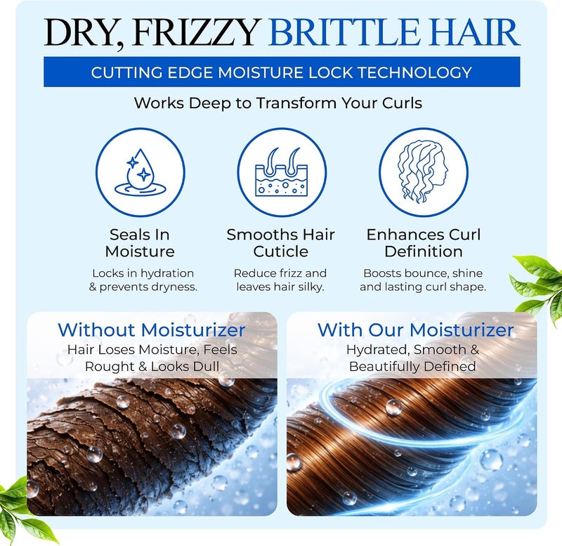 Controlled Chaos Hair Moisturizer for Curly Hair  Paraben & Sulfate Free Moisturizes & Defines Extra Dry Wavy Coily & Coarse Hair  8 oz - Image 3