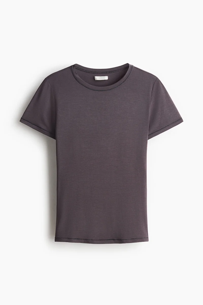 H&m Fitted stretch T-shirt