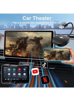 Boyi Android Auto Wireless Adapter Supports Netflix, YouTube, and Tiktok Stream Media Play, for OEM Android Phones Converts Wired Android Auto to Wireless Plug & Play Wireless Android Auto Dongle for Cars  - Image 4