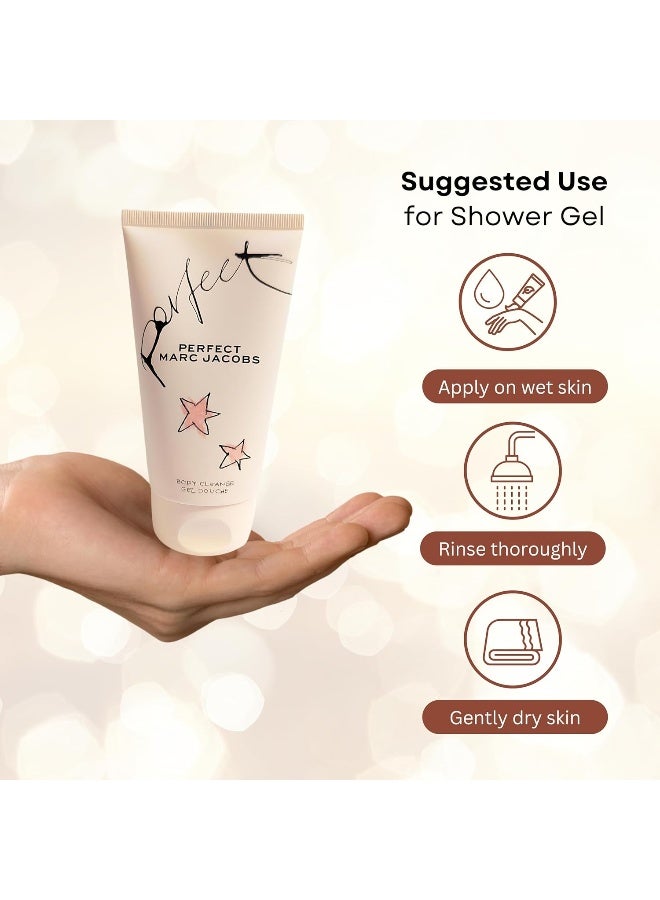 Marc Jacobs Perfect Body Cleanse Shower Gel 150Ml - Image 4