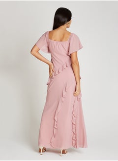 Little Mistress Ruffle Details Maxi Dress  - Image 2