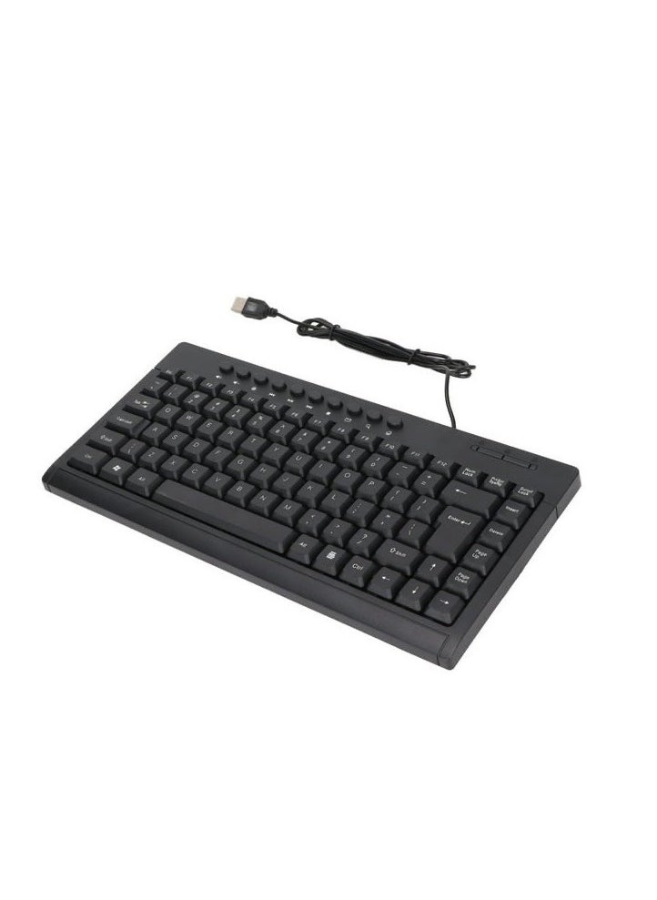 Generic - Mini Wired Keyboard, wired standard office mini keybourd, elegant design with modern technology, Black - Image 1