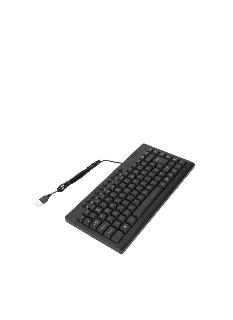 Generic - Mini Wired Keyboard, wired standard office mini keybourd, elegant design with modern technology, Black - Image 1