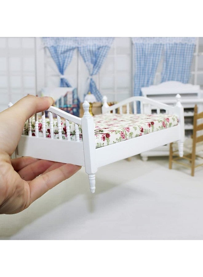 SXFSE Dollhouse Decoration Accessories,Mini Dollhouse Furniture Bed Miniature Bed Room Kids Pretend Play Toy - Image 4