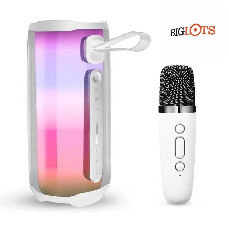 Pulse5 Full Screen Colorful Bluetooth Speaker with Mic P8 white - Image 5