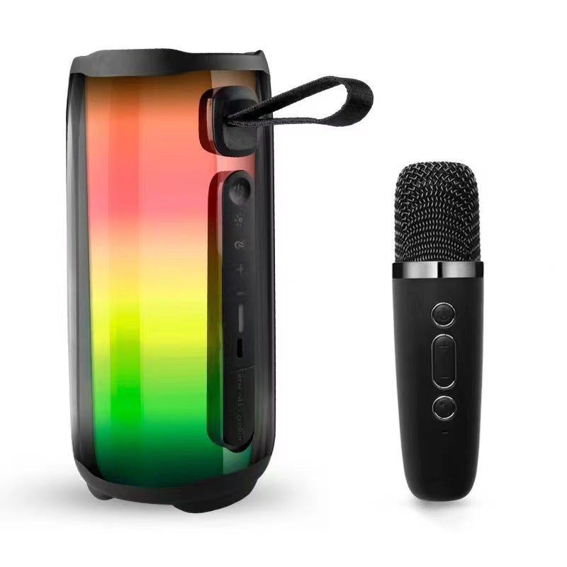 Pulse5 Full Screen Colorful Bluetooth Speaker with Mic P8 white - Image 4