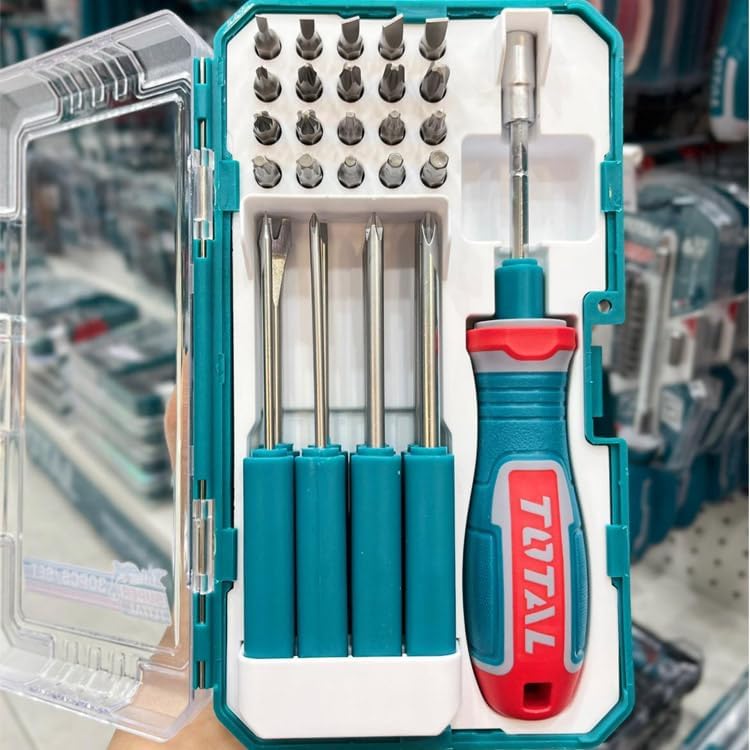 TOTAL 30PCS Interchangeable Screwdriver Bit Set - Image 3