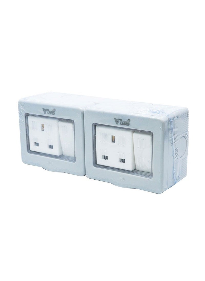 Veto Waterproof Switch And Socket 2 Gang 13A - Image 3