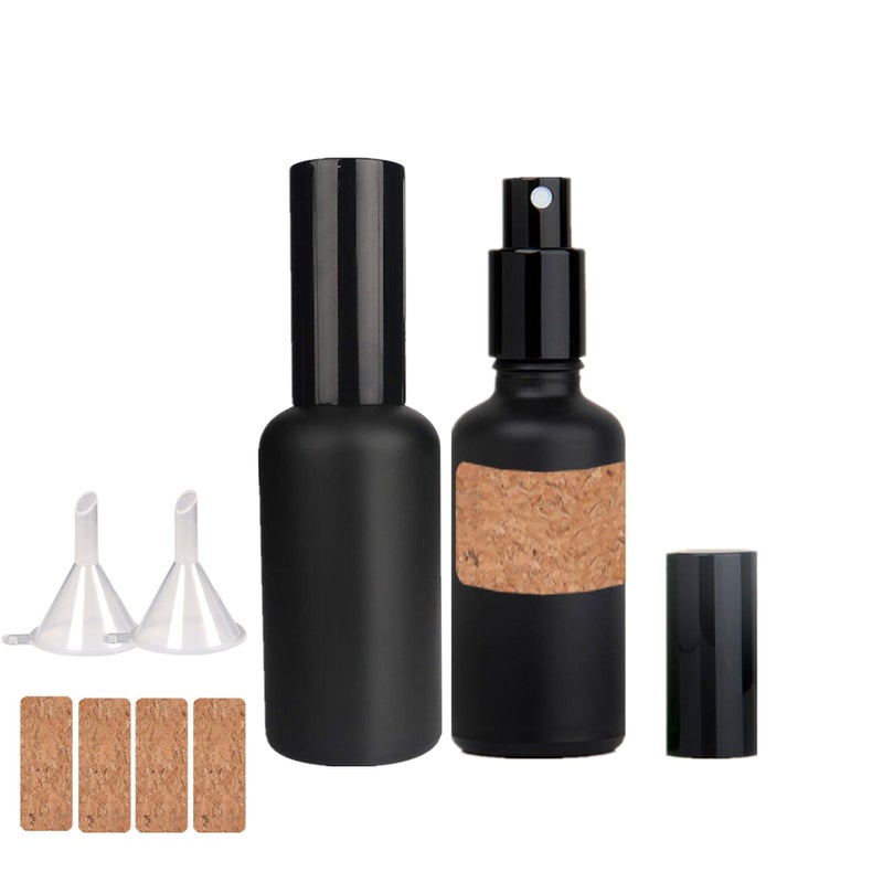 Shining Craft Absinthe Spritzer Cocktail Atomizer Cocktail Spray Bottle Vermouth Sprayer Martini Atomizer Bar Mister 2Pack 1.7OZ/50ml with Funnel, SET004 - Image 1