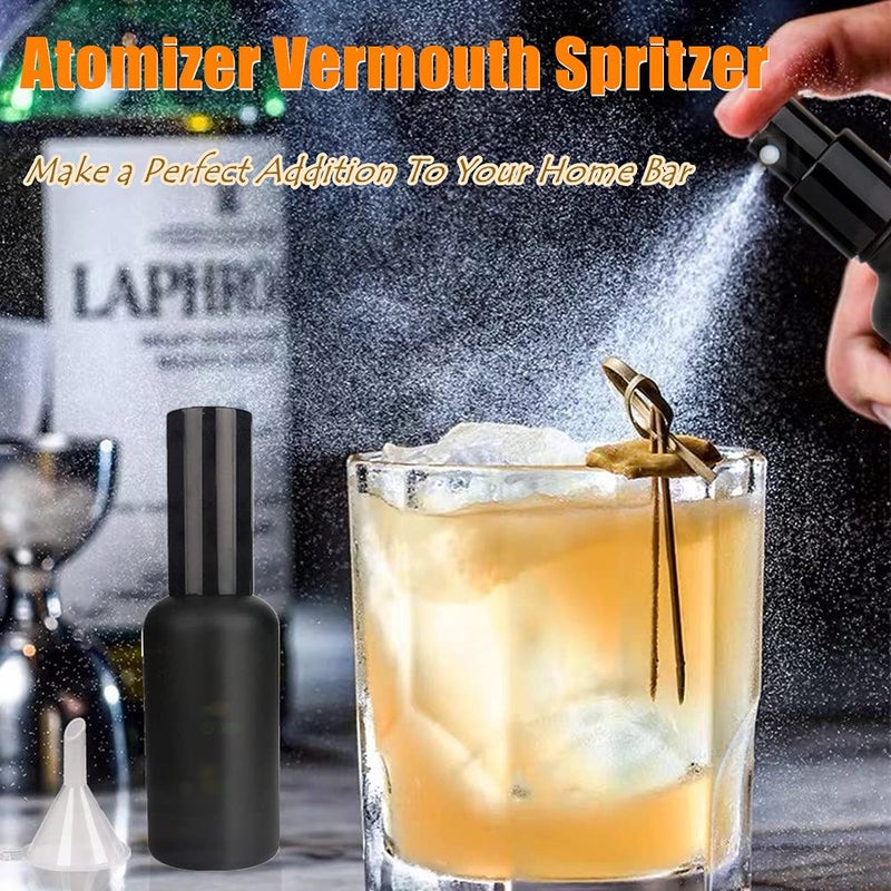 Shining Craft Absinthe Spritzer Cocktail Atomizer Cocktail Spray Bottle Vermouth Sprayer Martini Atomizer Bar Mister 2Pack 1.7OZ/50ml with Funnel, SET004 - Image 2