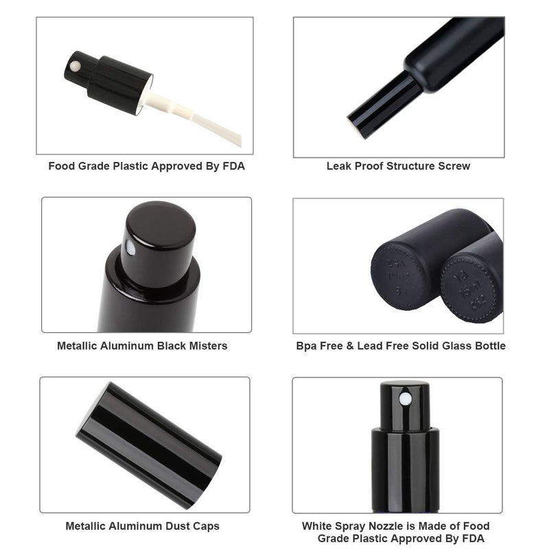 Shining Craft Absinthe Spritzer Cocktail Atomizer Cocktail Spray Bottle Vermouth Sprayer Martini Atomizer Bar Mister 2Pack 1.7OZ/50ml with Funnel, SET004 - Image 5