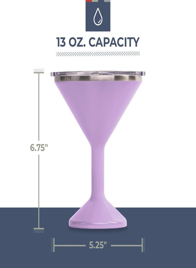 ORCA Tini 13oz Stainless Steel Martini Glass | Temperature Insulated Tumbler for Every Outdoor, Picnic, Poolside, Beach & Patio Party - Lilac - Image 3