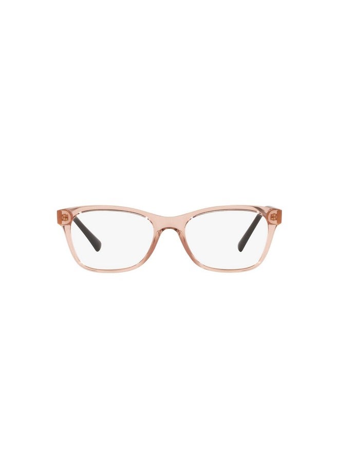 Vogue Eyewear Women'S Vo5424B Square Prescription Eyewear Frames, Transparent Pink/Demo Lens, 53 Mm  - Image 1