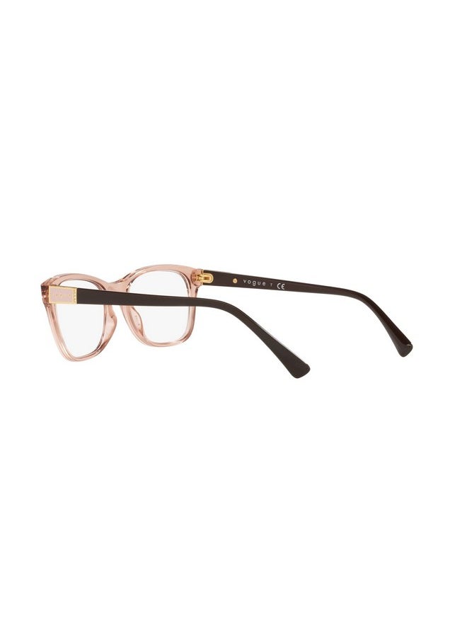 Vogue Eyewear Women'S Vo5424B Square Prescription Eyewear Frames, Transparent Pink/Demo Lens, 53 Mm  - Image 5