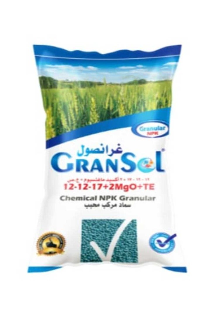 سماد جرانسول 17-12-12 سماد مركب محبب 2 كيلو