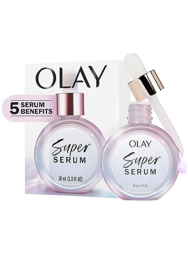 Olay Lay Super Serum 1.0 Oz With Niacinamide Vitamin C Collagen Peptide Aha And Vitamin E  - Image 1