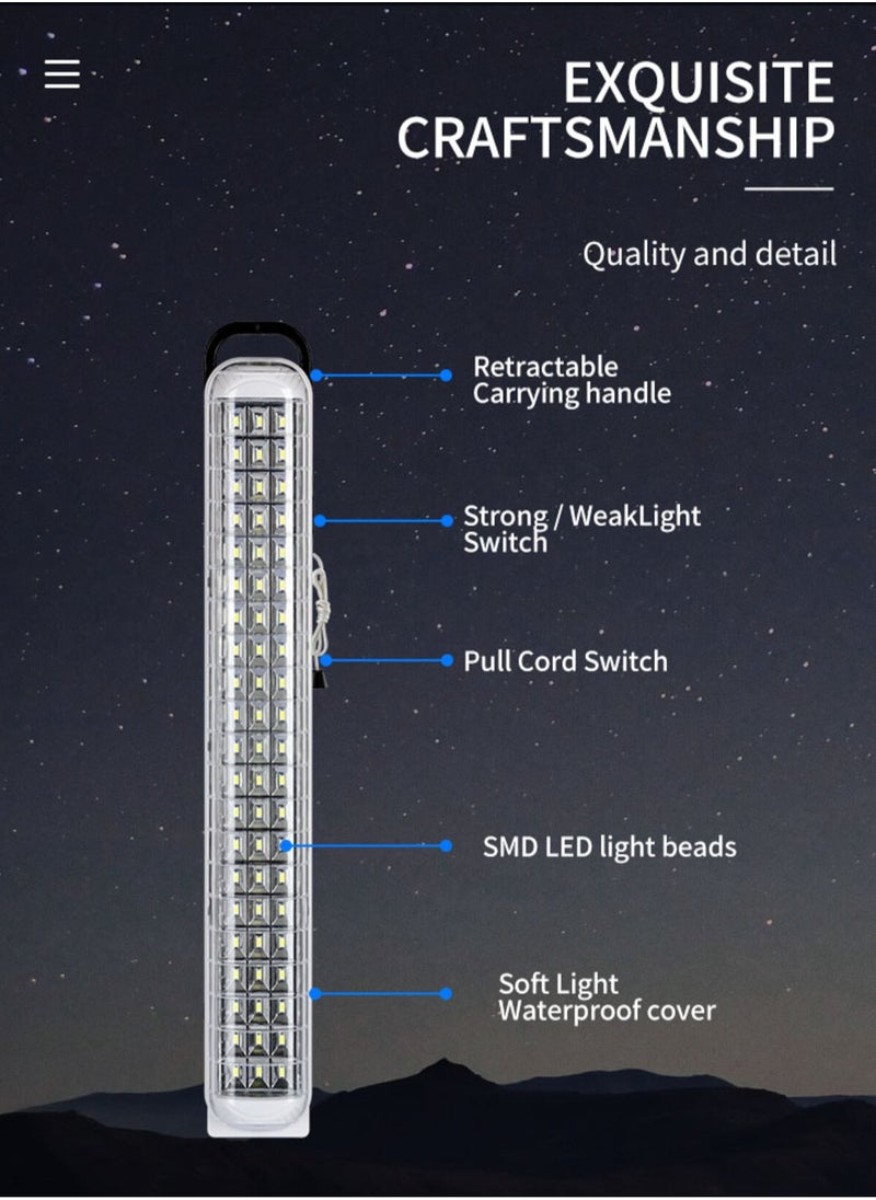 DP LED Portable Emergency Rechargeable Hand Lamp with Solar Panel Charge Port 12.6W  - Image 4