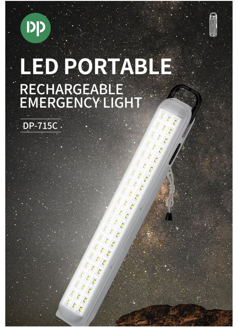 DP LED Portable Emergency Rechargeable Hand Lamp with Solar Panel Charge Port 12.6W  - Image 2