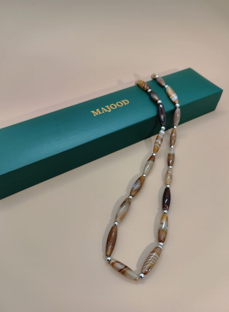 موجود عقد من العقيق الطبيعي/للرجال والنساء - Image 5