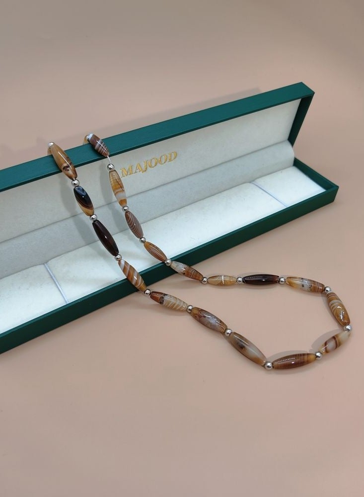 موجود عقد من العقيق الطبيعي/للرجال والنساء - Image 2