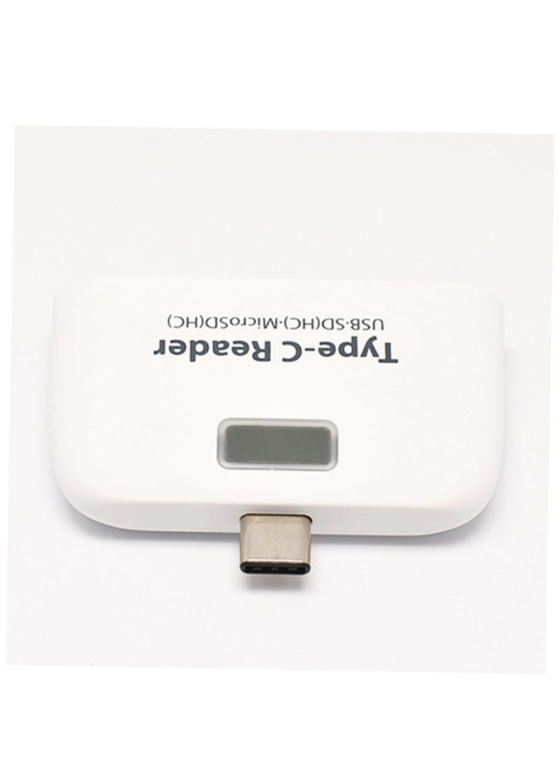 USB 3.1 Type-c Hub Practical USB Splitter Type-c Hub Reader Type-c Hub to Slim Portable Data Hub Daily Use USB Hub High Splitter Plug Adapter Ultra Thin White Dispenser - Image 2