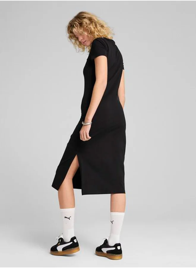 PUMA Wardrobe Essential Midi Cut-Out Dress