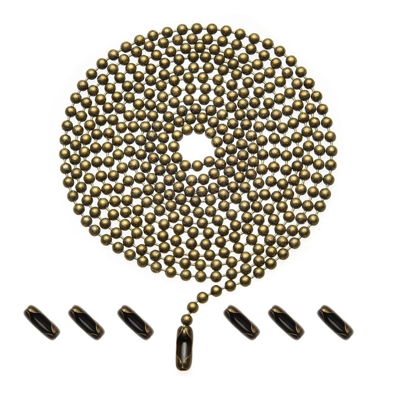 SmoTecQ Pull Chain Extension for Ceiling Fans and Light Fixture 59inch Long with 6 Matching Connectors Bronze 