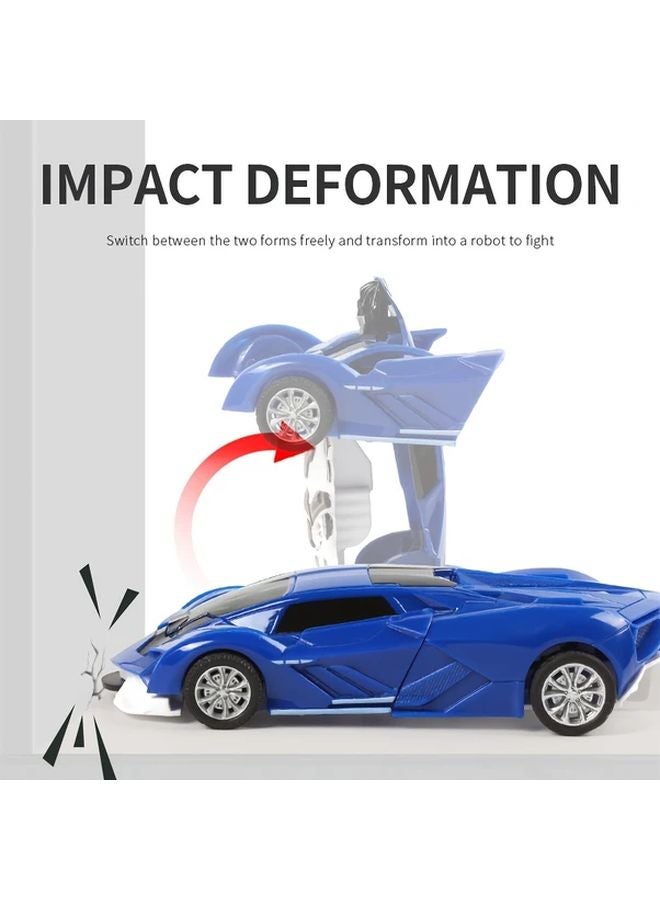 Red Transforming Robot Car Toy Inertia Powered Convertible Action Figure Gift - Image 5