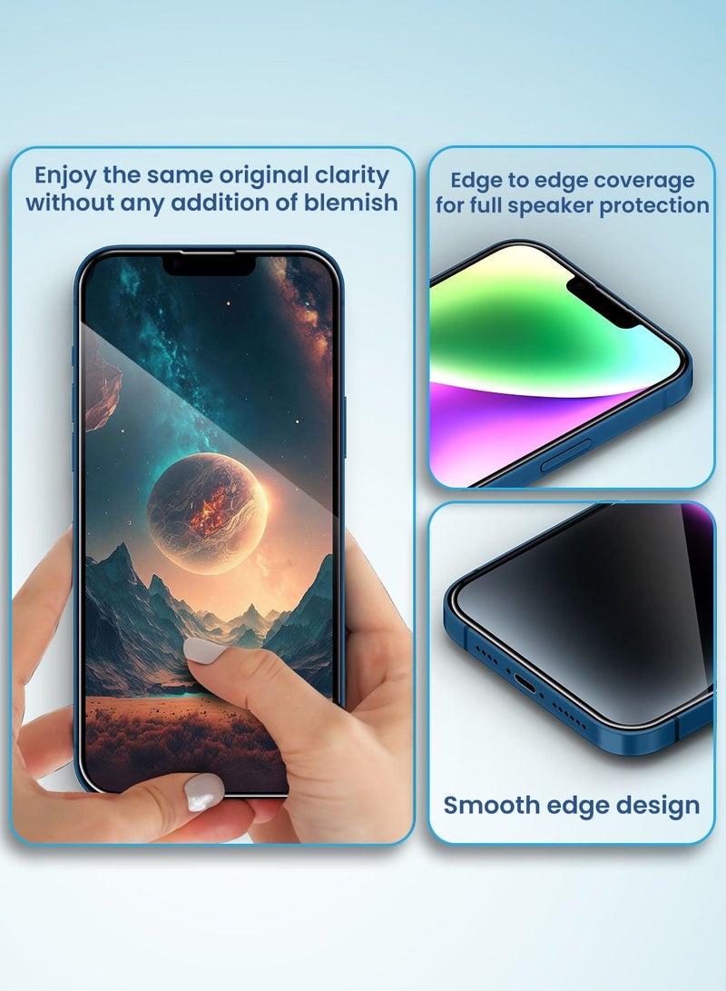 Remson Glass Guard Pro + 9H Tempered Glass Screen Protector Full Coverage HD Clear with Auto Alignment Installation Tool Designed for iPhone 13  6.1 inch - Image 5