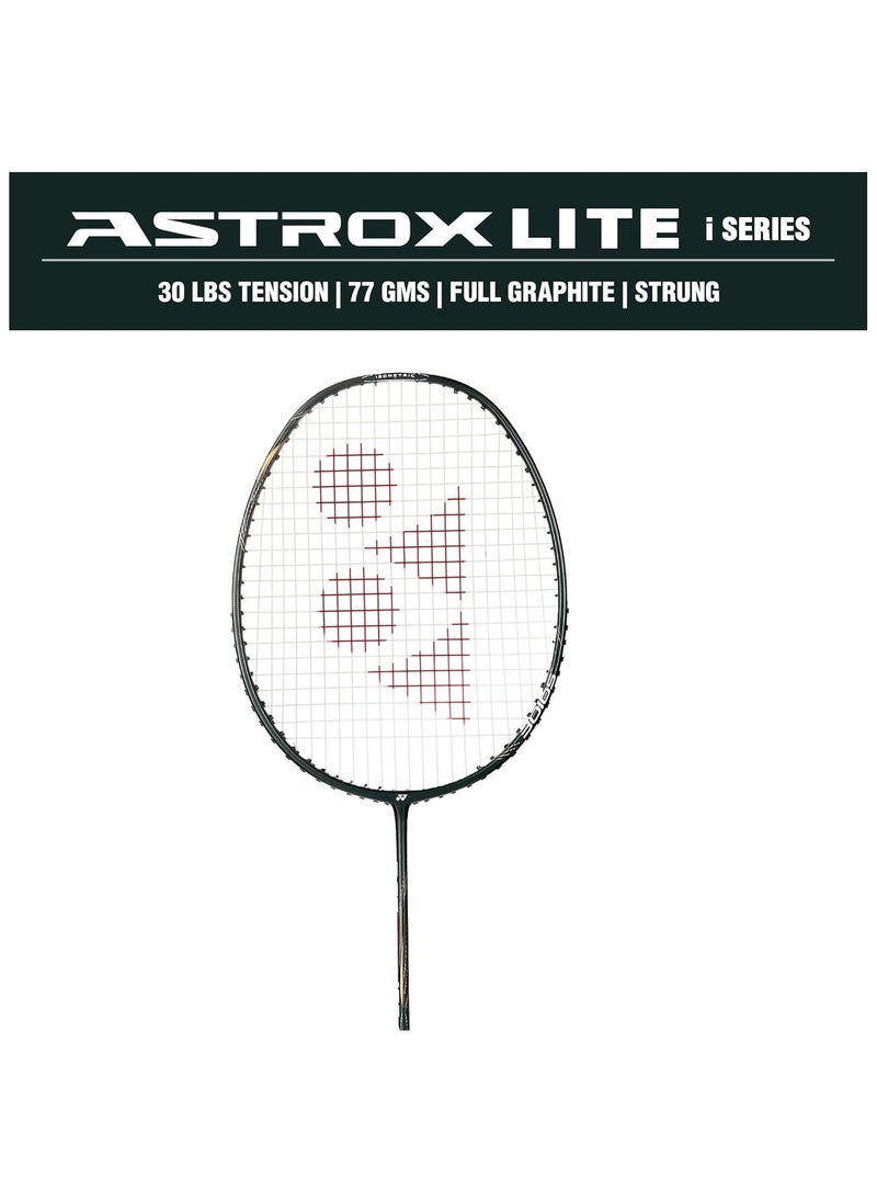 Yonex - Astrox Lite 43i Badminton Racquet | Color: Dark Green | Size: Standard | Material: Graphite | Grip Size: G4 5U | Lightweight | Isometric Head Shape | Solid Frame & Slim Shaft - Image 1