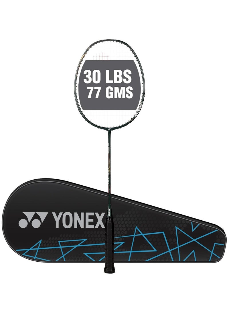 يونيكس مضرب كرة الريشة أستروكس لايت 43i | اللون: أخضر داكن | المقاس: قياسي | المادة: جرافيت | مقاس القبضة: G4 5U | خفيف الوزن | شكل رأس أيزومتري | إطار متين وعمود نحيف - Image 1