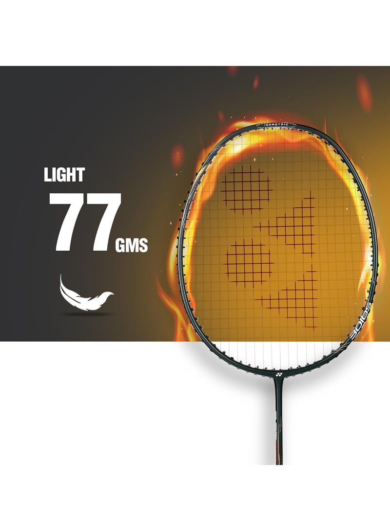 يونيكس مضرب كرة الريشة أستروكس لايت 43i | اللون: أخضر داكن | المقاس: قياسي | المادة: جرافيت | مقاس القبضة: G4 5U | خفيف الوزن | شكل رأس أيزومتري | إطار متين وعمود نحيف - Image 5