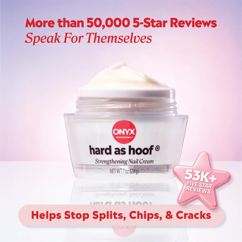 Onyx Professional أونيكس بروفيشنال كريم تقوية الأظافر الصلب مثل الحافر، برائحة الكرز واللوز - صنع في الولايات المتحدة الأمريكية، كريم نمو وتكييف الأظافر يمنع التشققات والتقصف والتصدعات ويقوي الأظافر، 1 oz - Image 3