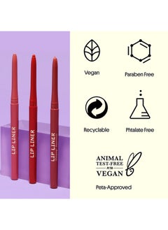 Winky Lux Lip Liner Waterproof Lip Liner Demi Matte Lip Liner Pencil Mauve And Brown Lip Liners Use With Matte Lipstick Meow  - Image 5
