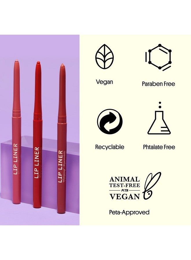 Winky Lux Lip Liner Waterproof Lip Liner Demi Matte Lip Liner Pencil Mauve And Brown Lip Liners Use With Matte Lipstick Meow - Image 5