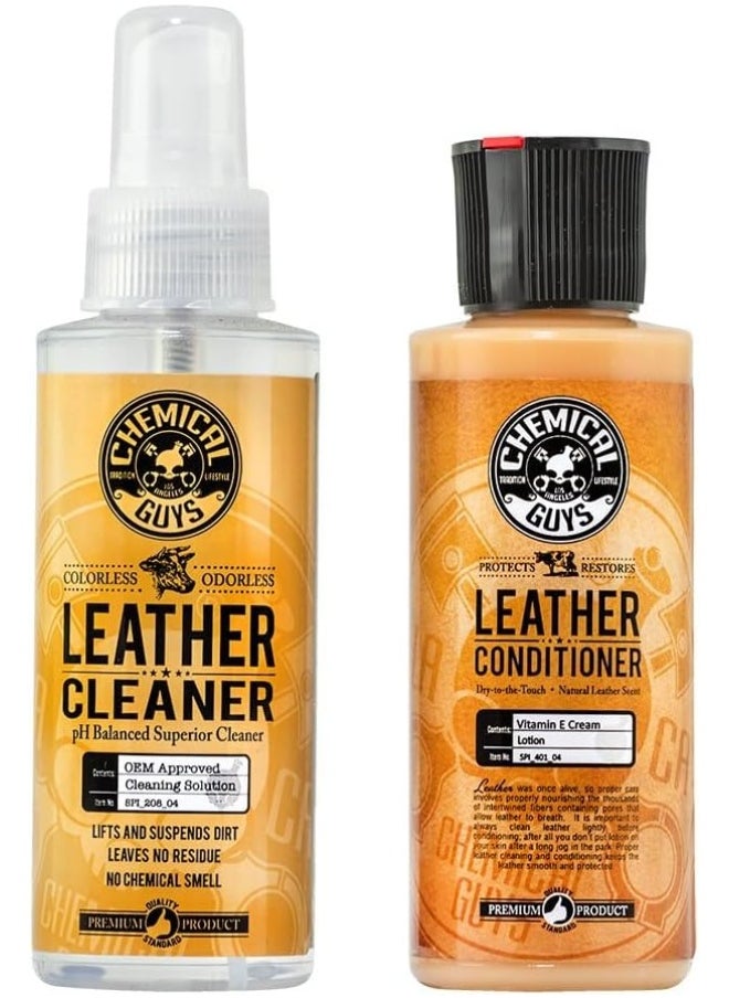 Chemical Guys Chemical Guys Leather Cleaner and Conditioner Complete Leather Care Kit  - Image 1