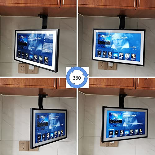 ATOPHK Under-Cabinet Mount， for Ech_ooo Show 15，Keeps Echo Off the Counter and Turns Side to Side，Ceiling or Under-Cabinet Mount Black 026-01 - Image 3