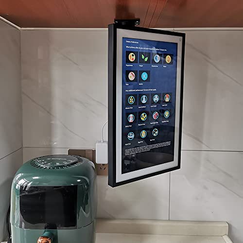 ATOPHK Under-Cabinet Mount， for Ech_ooo Show 15，Keeps Echo Off the Counter and Turns Side to Side，Ceiling or Under-Cabinet Mount Black 026-01 - Image 2