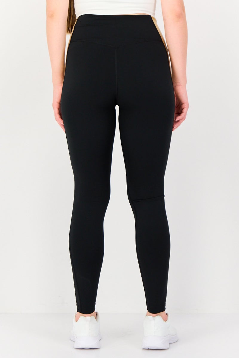 Nike Women Tight Fit Brand Logo Training Leggings, Black - Image 2