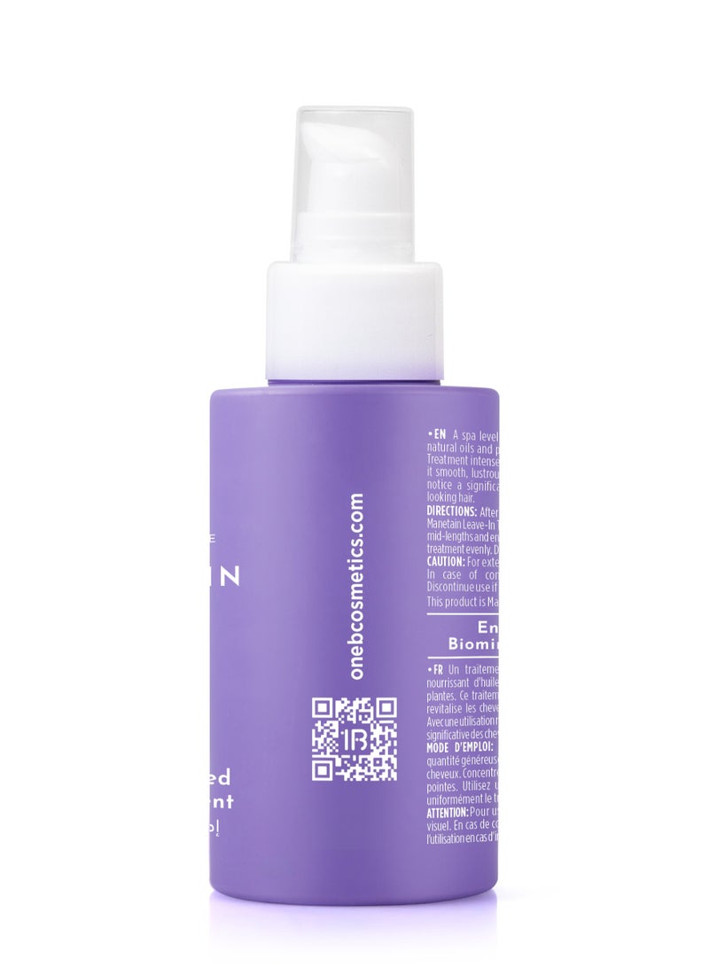 1B Manetain Leave-In Treatment for Very Damaged Hair – 100ml | Deep Repair & Hydration | Biomimetic Peptides | Smooth, Lustrous & Healthy-Looking Hair | Spa-Level Hair Care - Image 3