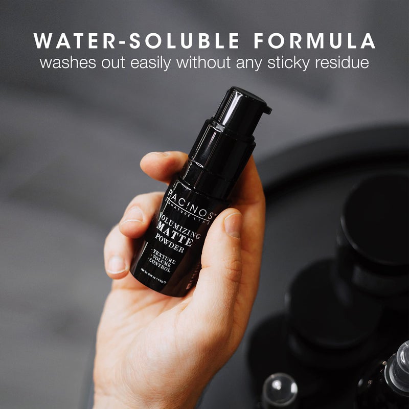 Pacinos Volumizing Matte Hair Powder - Adds Texture, Volume, Controls & Absorbs Excess Oil for Natural Finish, All Hair Types, 4.5 g. - Image 4