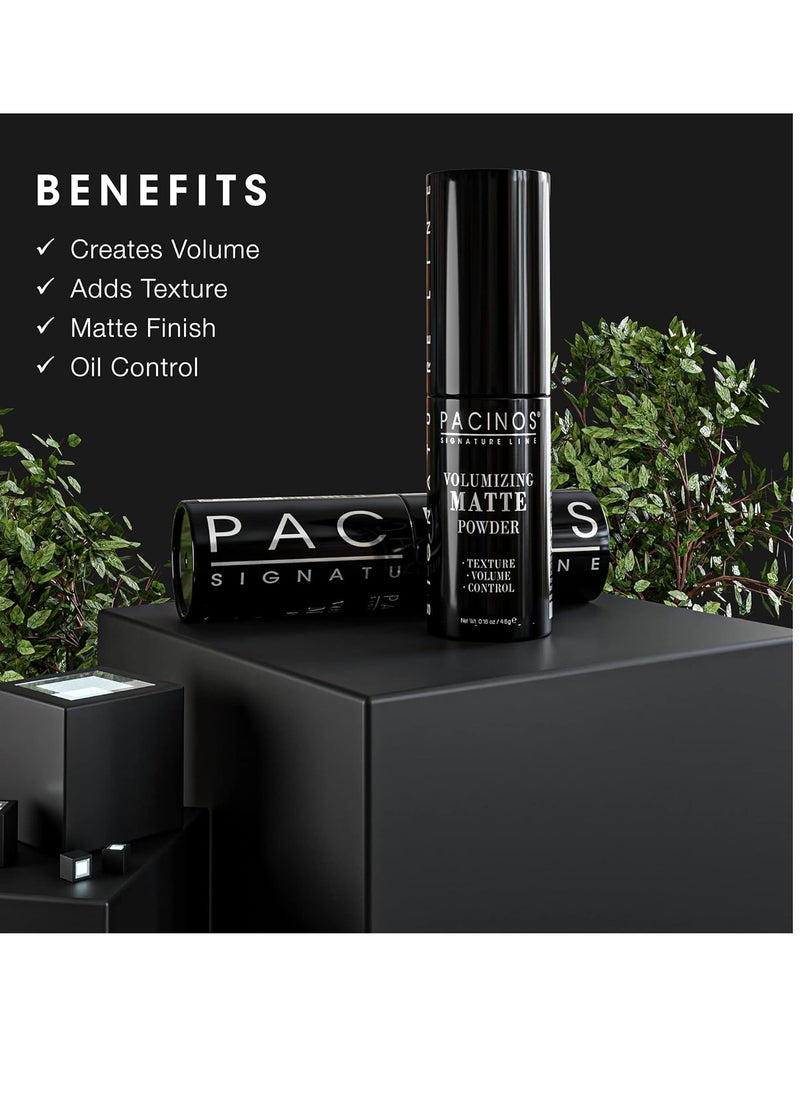Pacinos Pacinos Volumizing Matte Hair Powder - Adds Texture, Volume, Controls & Absorbs Excess Oil for Natural Finish, All Hair Types, 4.5 g.  - Image 2