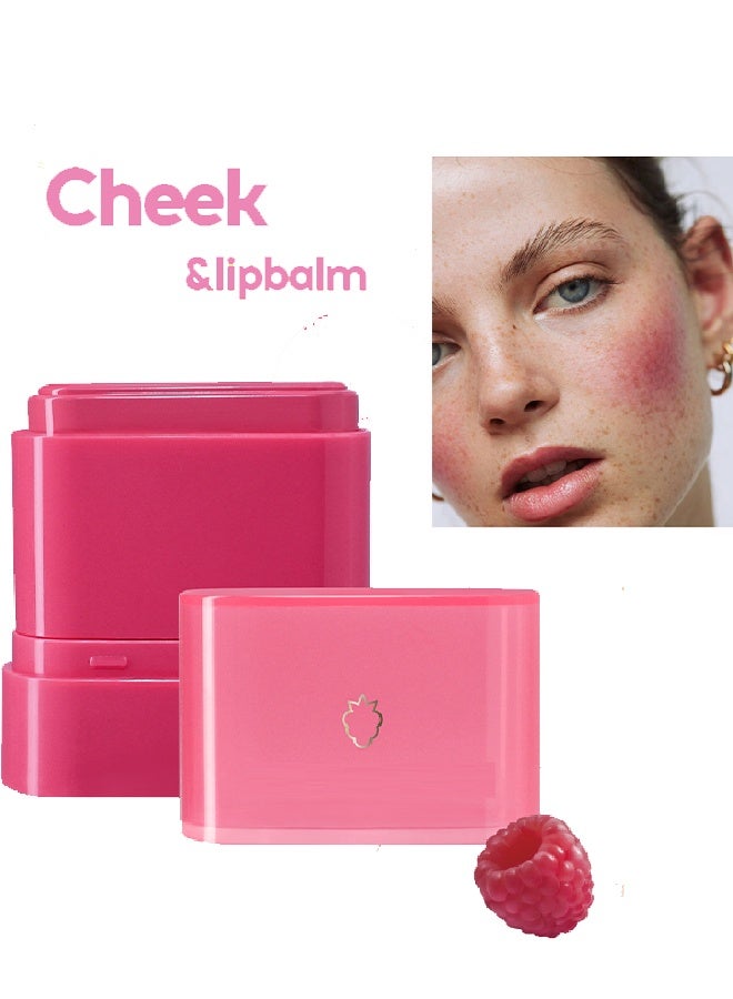 Julystar Dewy Cheek & Lip Multi Balm Blush - Creamy Multi-Stick Blusher & Lip Balm,  Blush Stick for Cheeks and Lips X05 Rasberry - Image 1